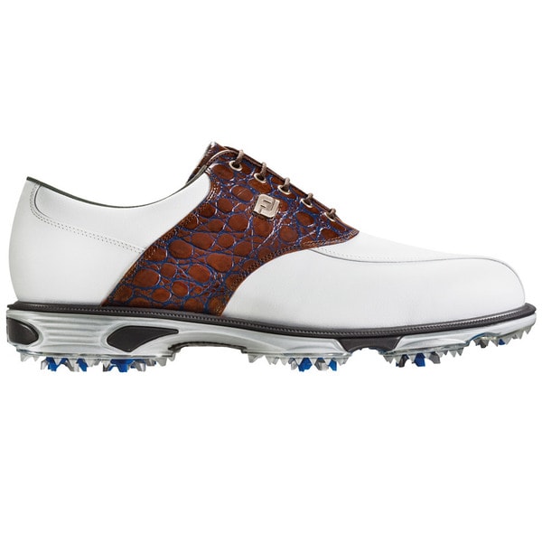 FootJoy DryJoys Tour Golf Shoes 2016 White/Brown Gator Croc - Free ...