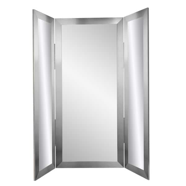 BrandtWorks Silver Tri-fold 71 - Inch Dressing Mirror - On Sale - Bed ...