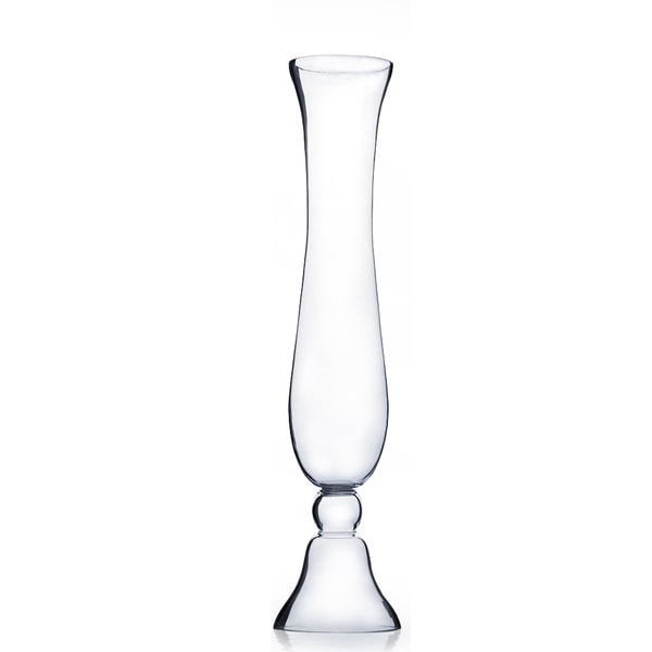 Shop 30inch Clear Glass Trumpet Vase Free Shipping Today Overstock