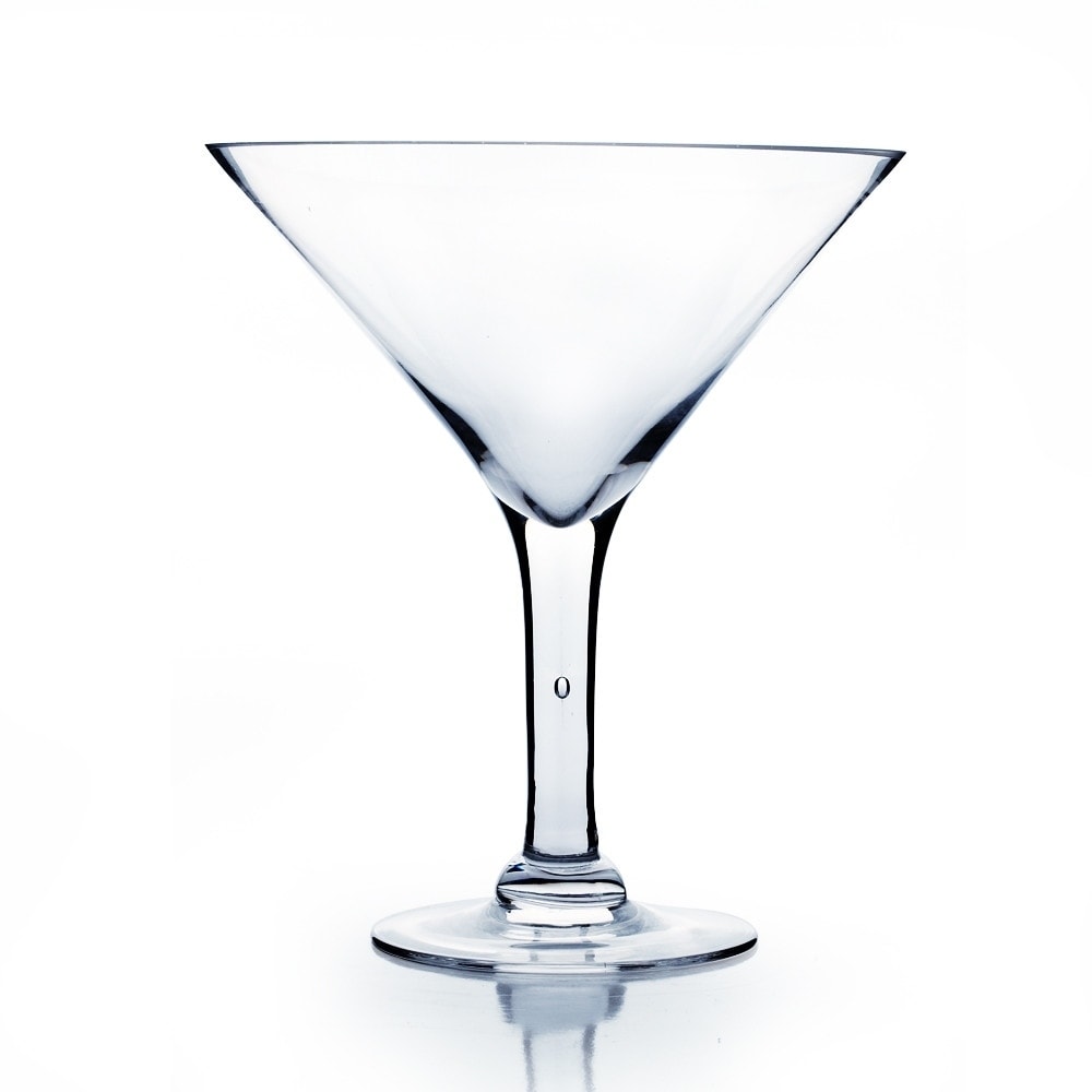 Shop Clear Glass 10 Inch Martini Glass Vase Free Shipping On