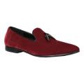 Men's Giorgio Brutini Cowell Tassel Slipper Red Velvet