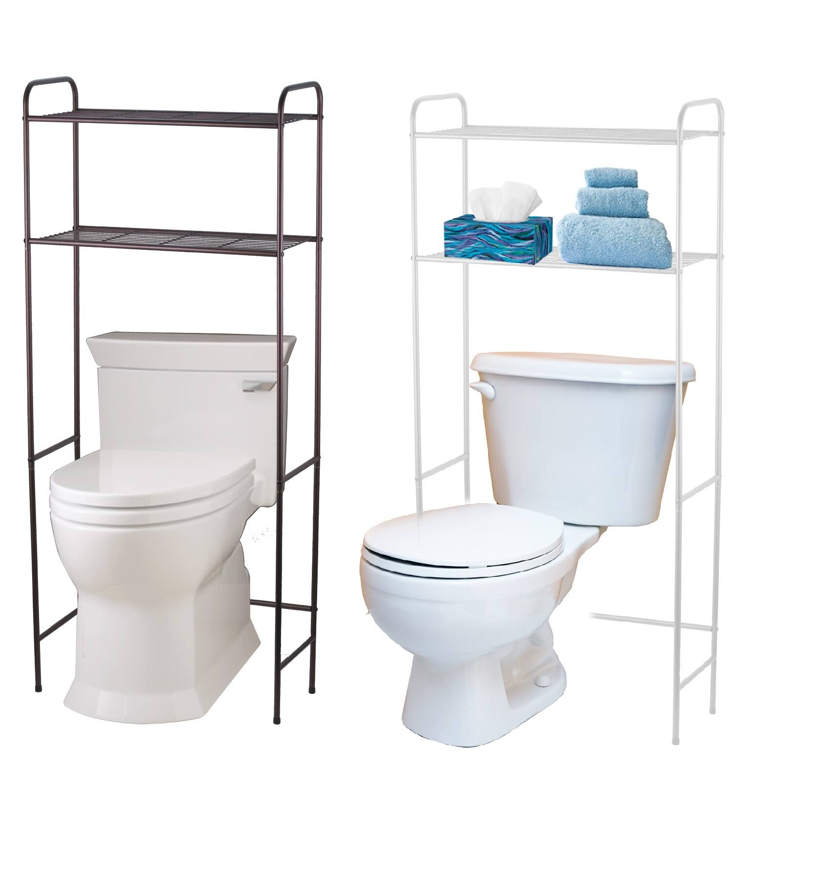 Home Basics 2 or 3 Tier Metal Bathroom Space Savers AssortedColors