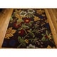preview thumbnail 2 of 3, Nourison Applique Chocolate Area Rug (7'6 x 9'6) - 7'6" x 9'6"