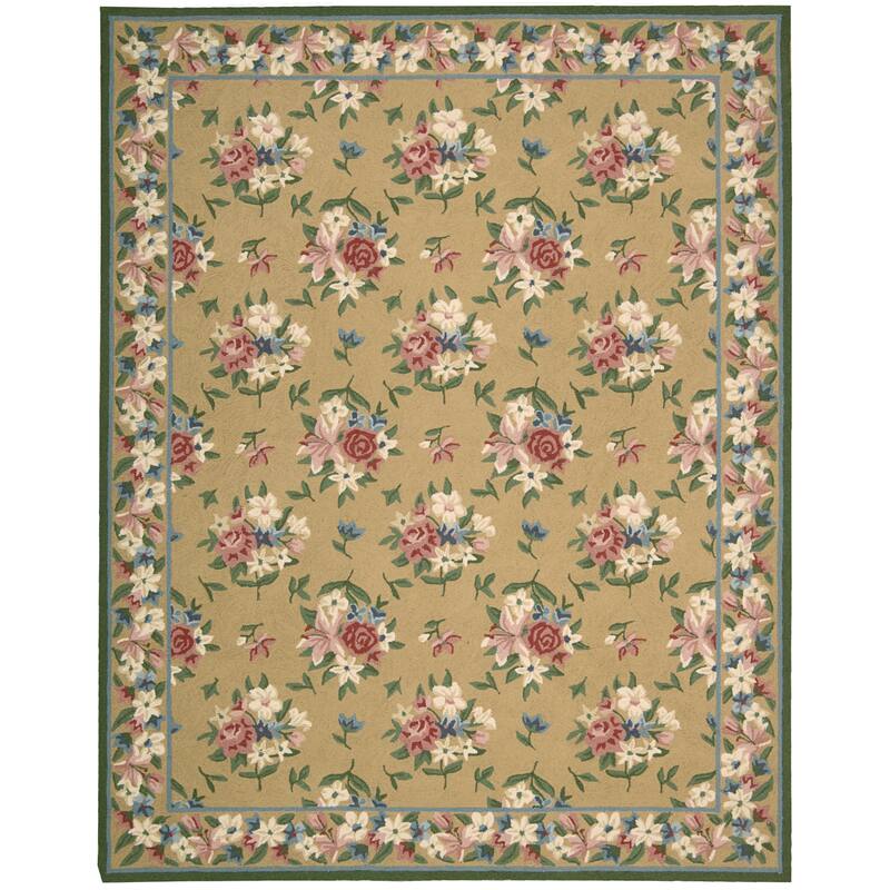 Nourison Lattice/Hsn Area Rug - 7'3" x 9'3" - Yellow - Runner/Rectangle