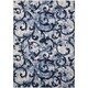 preview thumbnail 20 of 19, Santa Barbara KI200 Shag Area Rug 7'10" x 9'10" - White/Navy