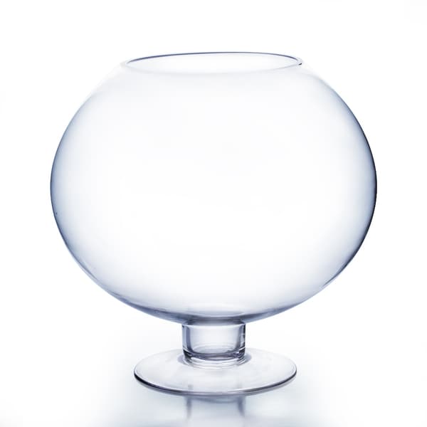 16-inch Tall Clear Stem Bow Vase