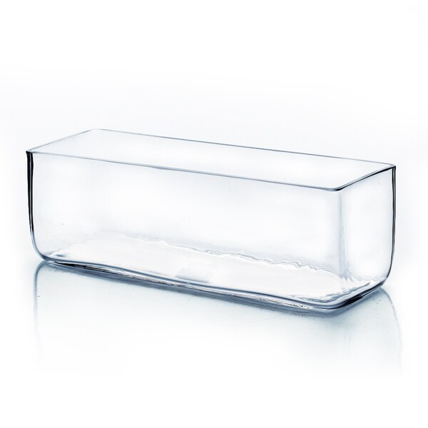 12inch x 4inch x4inch Clear Rectangle Vase Free Shipping Today