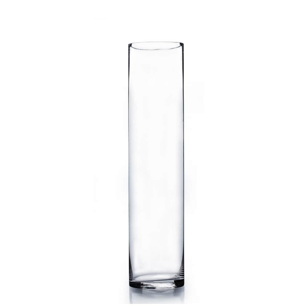 4 Inch X 16 Inch Glass Cylinder Vase Set Of 12 Clear