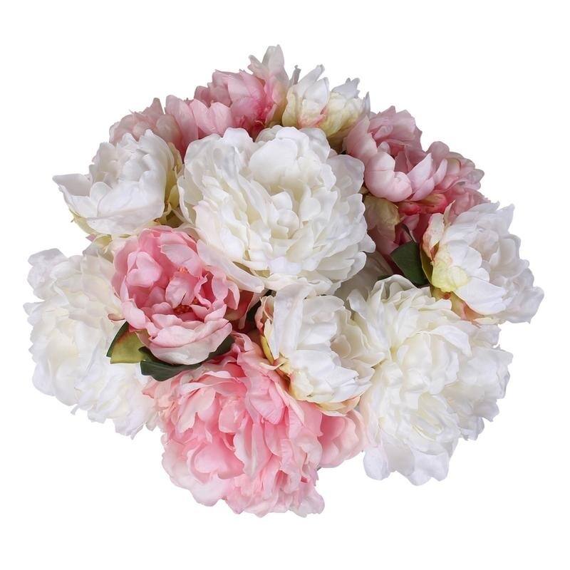 Silk French Peonies Bouquet