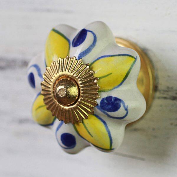 Shop Handmade Bright Sunshine Cermaic Cabinet Knob Set Of 6