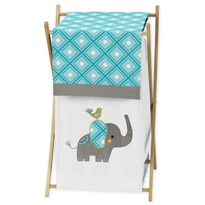 Sweet Jojo Designs Laundry Hamper for the Mod Elephant Collection