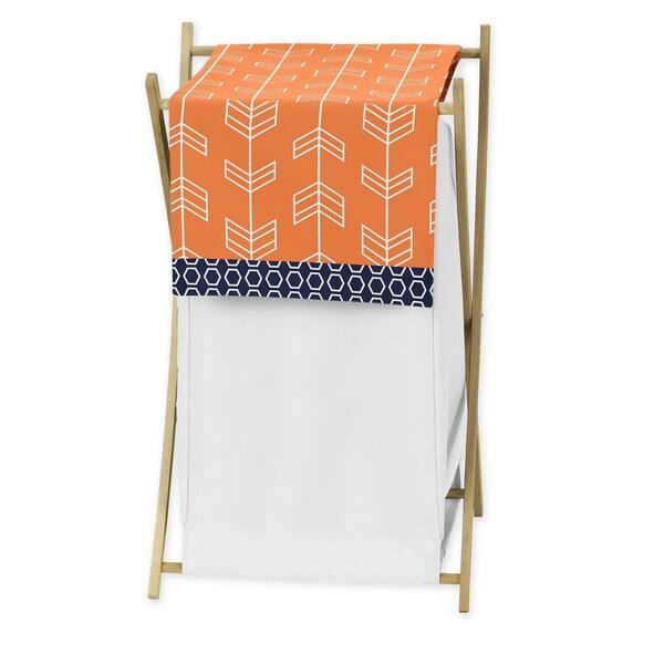 Sweet Jojo Designs Arrow Collection Orange and Navy Blue Wood/Fabric ...