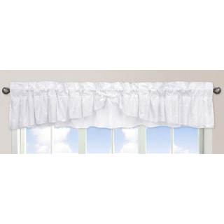 Sweet Jojo Designs Eyelet Collection White Window Curtain Valance