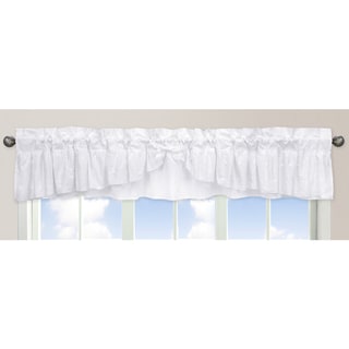 Sweet Jojo Designs Eyelet Collection White Window Curtain Valance