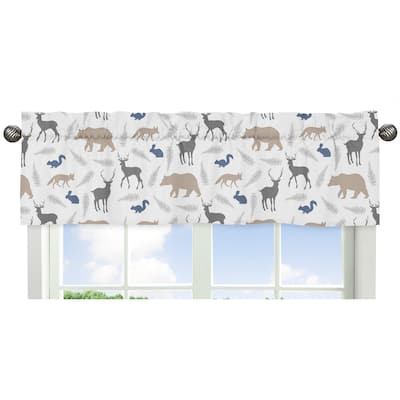 Sweet Jojo Designs Woodland Animals Collection Window Curtain Valance