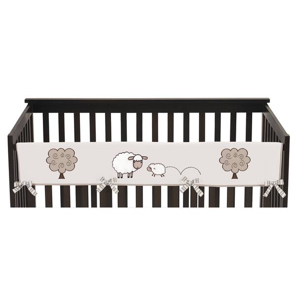 Sweet Jojo Designs Little Lamb Collection Cotton Long Crib Rail Guard