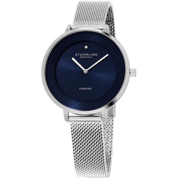 Stuhrling Original Women S Quartz Symphony Diamond Stainless Stuhrling Original Women X27 S Quartz Symphony Diamond Stainless Steel Mesh Bracelet Watch