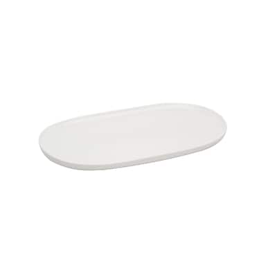 Red Vanilla Every Time White Oval Coupe Platter