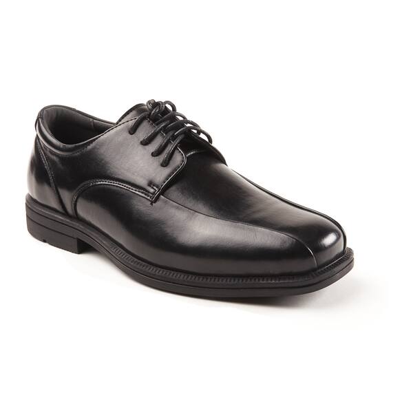 Shop Soft Stags Men S Black Faux Leather Oxford Shoes Free