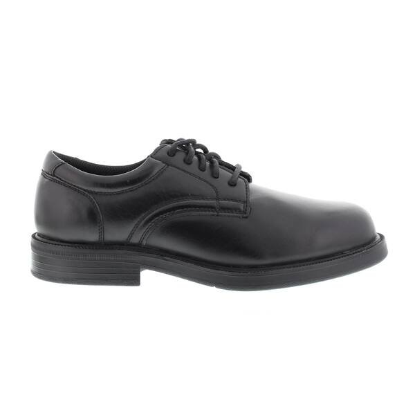 Shop Soft Stags Men S Kingsbury Black Faux Leather Plain Toe
