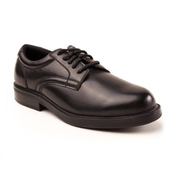 Shop Soft Stags Men S Kingsbury Black Faux Leather Plain Toe Oxford Shoes Overstock 12405726