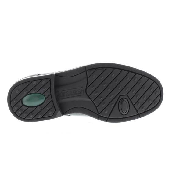 Shop Soft Stags Men S Kingsbury Black Faux Leather Plain Toe