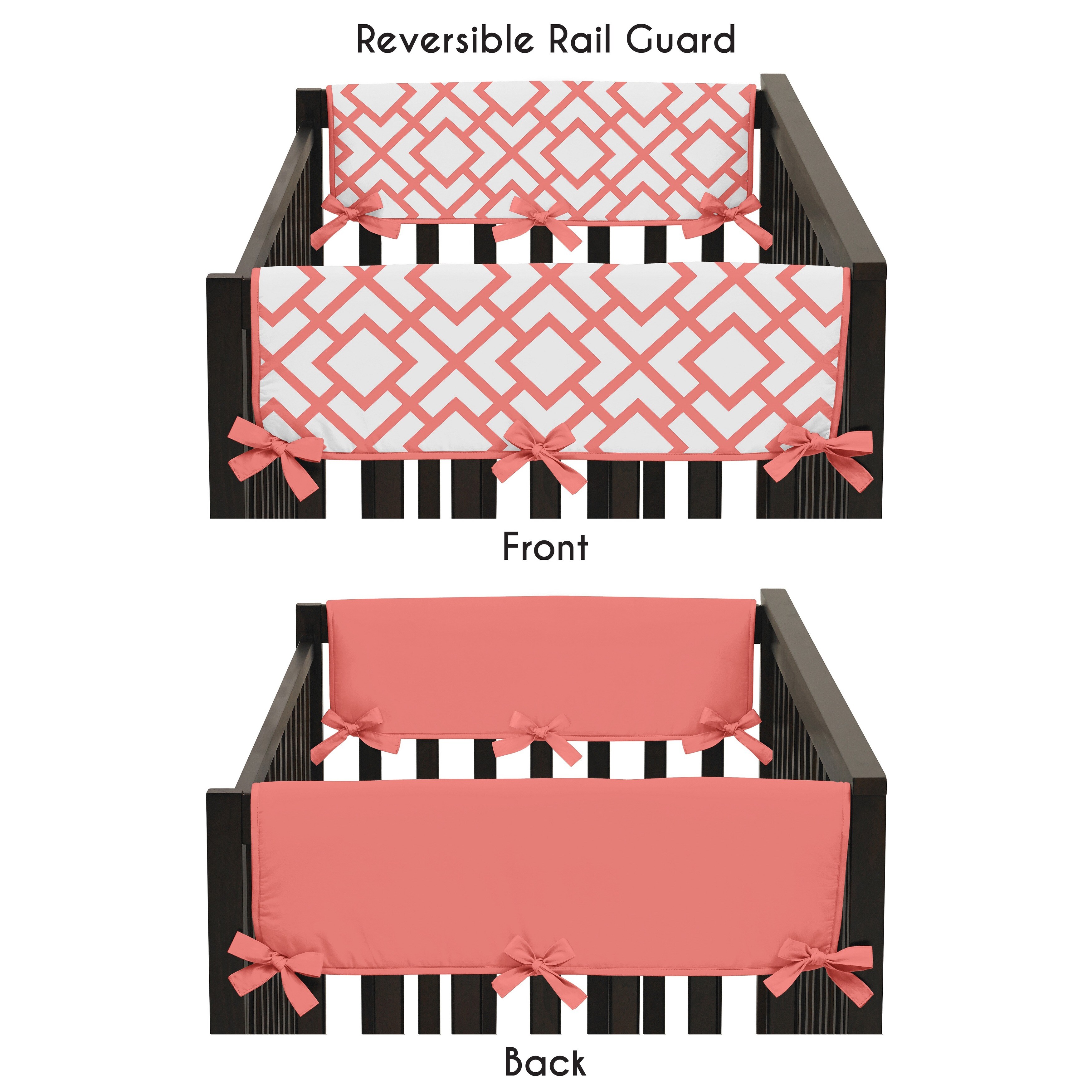 Shop Sweet Jojo Designs Microfiber Side Crib Rail Guard Covers for the