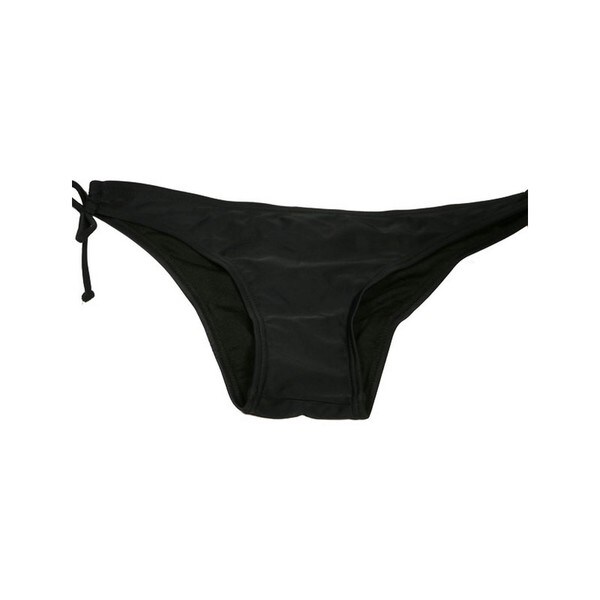 Women's Black Lycra Keyhole Bikini Bottom - 19227243 - Overstock.com ...