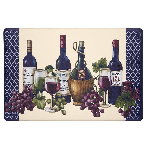 Shop Achim Chateau Wine Mat Anti Fatigue Decorative Kitchen Floor