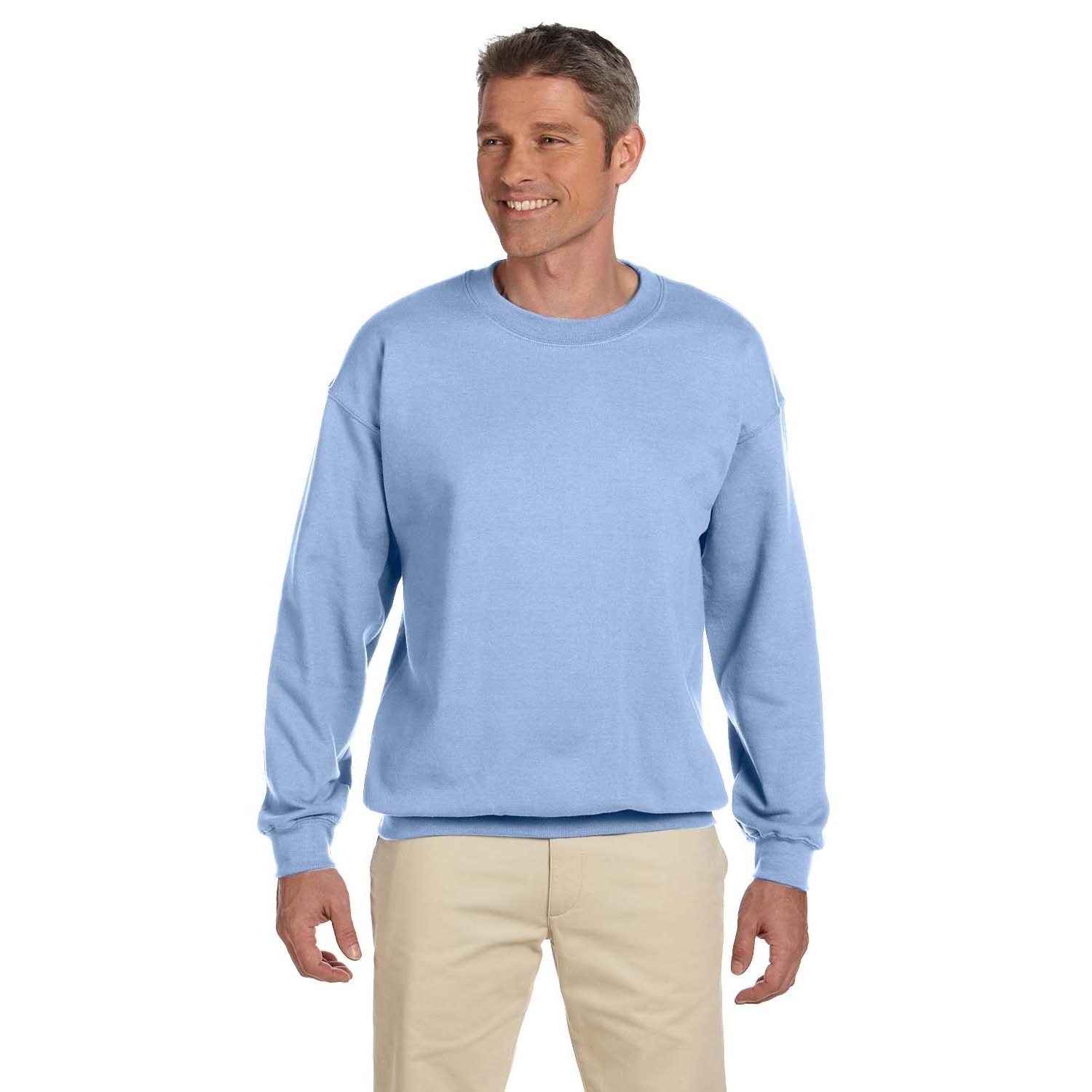 light blue sweater