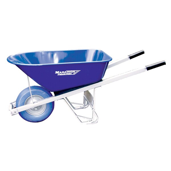 Marathon Industries 70002 6 Cubic Feet Steel Wheelbarrow