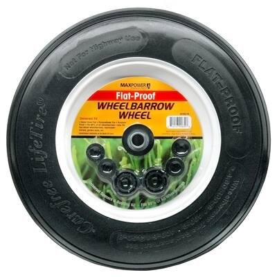 Maxpower 335270 8-inch Flat Proof Wheelbarrow Wheel
