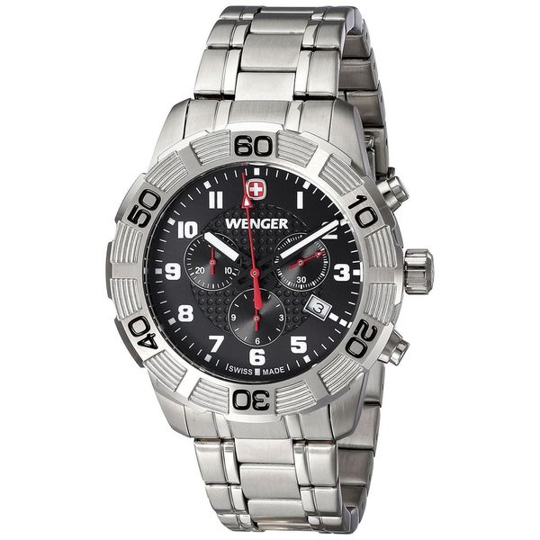 Shop Wenger Men's 'Roadster' Chronograph Stainless Steel Watch - Free ...