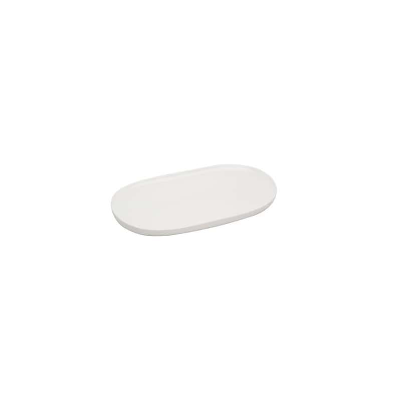Red Vanilla Every Time White Oval Platter 8.75"