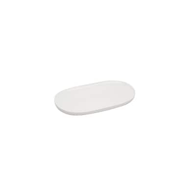 Red Vanilla Every Time White Oval Platter 8.75"