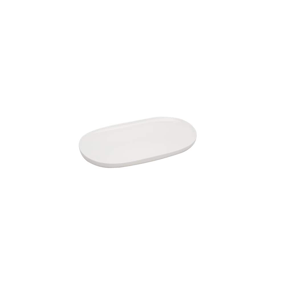 Red Vanilla Every Time White Oval Platter 8.75"