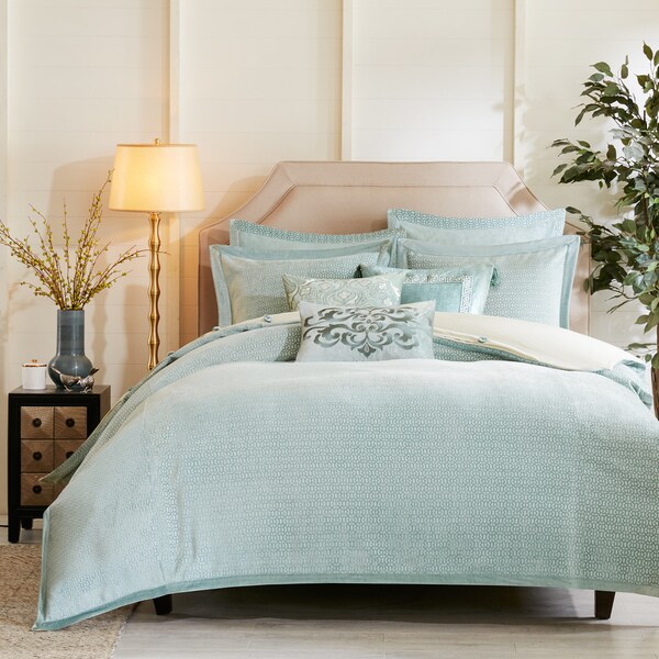 Shop Hampton Hill Impressions Aqua Comforter Set - Overstock - 12408549