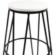 preview thumbnail 55 of 63, Carbon Loft Hall Wood and Metal Bar Stools (Set of 4)