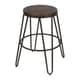 preview thumbnail 42 of 63, Carbon Loft Hall Wood and Metal Bar Stools (Set of 4)