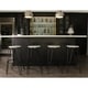 preview thumbnail 9 of 63, Carbon Loft Hall Wood and Metal Bar Stools (Set of 4)