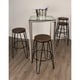 preview thumbnail 23 of 63, Carbon Loft Hall Wood and Metal Bar Stools (Set of 4)