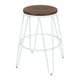 preview thumbnail 38 of 63, Carbon Loft Hall Wood and Metal Bar Stools (Set of 4)