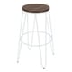 preview thumbnail 46 of 63, Carbon Loft Hall Wood and Metal Bar Stools (Set of 4)