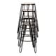 preview thumbnail 8 of 63, Carbon Loft Hall Wood and Metal Bar Stools (Set of 4)
