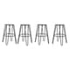 preview thumbnail 59 of 63, Carbon Loft Hall Wood and Metal Bar Stools (Set of 4)
