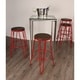 preview thumbnail 50 of 63, Carbon Loft Hall Wood and Metal Bar Stools (Set of 4)