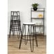 preview thumbnail 16 of 63, Carbon Loft Hall Wood and Metal Bar Stools (Set of 4)