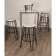 preview thumbnail 15 of 63, Carbon Loft Hall Wood and Metal Bar Stools (Set of 4)
