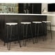 preview thumbnail 17 of 63, Carbon Loft Hall Wood and Metal Bar Stools (Set of 4)