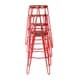 preview thumbnail 11 of 63, Carbon Loft Hall Wood and Metal Bar Stools (Set of 4)